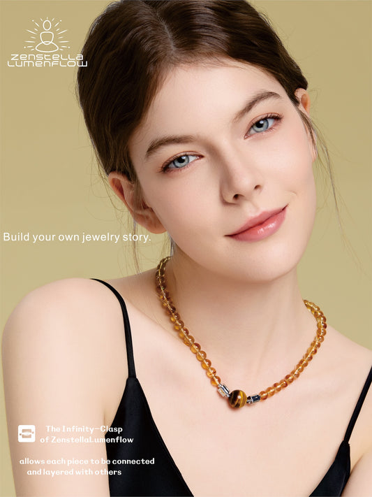 Lumenflow Necklace System — Smoky Quartz