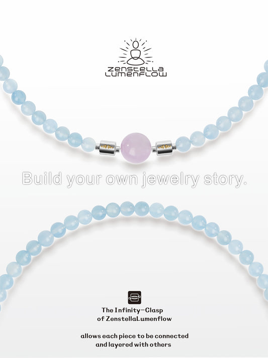 Lumenflow Necklace System — Light Aquamarine