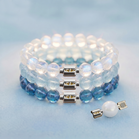 Aquamarine & Moonstone Bracelet