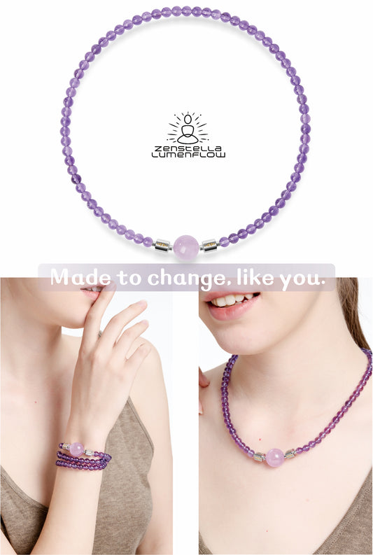 Lumenflow Necklace System — Amethyst