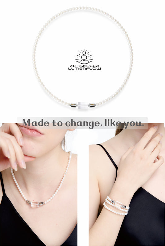 Lumenflow Necklace System — Freshwater Pearl