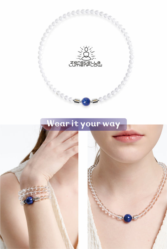 Lumenflow Necklace System — Clear Quartz