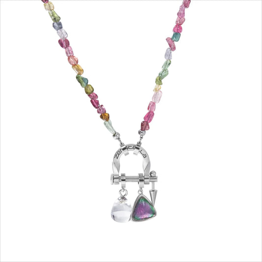Prism Multicolor Tourmaline Necklace