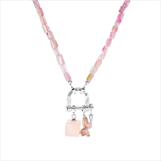 Bloom Watermelon Tourmaline & Morganite Necklace