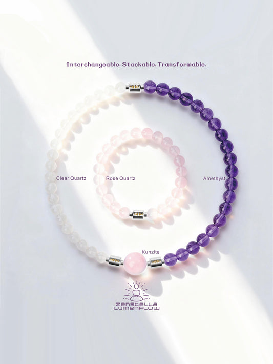 Lumenflow Bracelet System — Amethyst