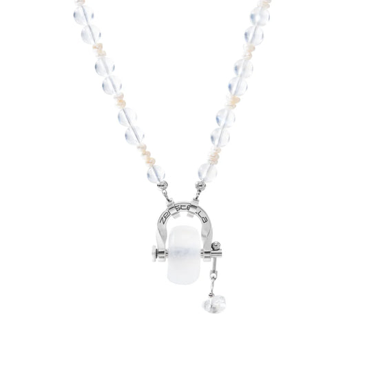 Cancer Moonstone & Pearl Necklace