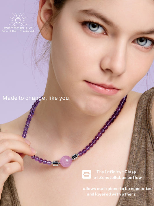 Lumenflow Necklace System — Amethyst