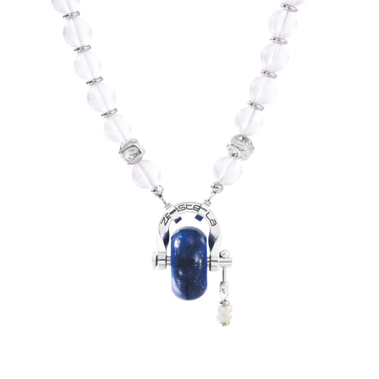 Libra Rose Quartz & Lapis Lazuli Necklace