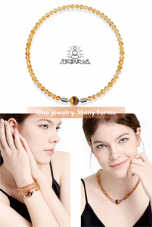 Lumenflow Necklace System — Smoky Quartz
