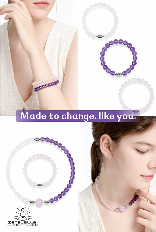Lumenflow Bracelet System — Amethyst