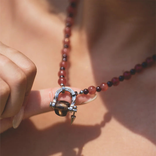 Ember Strawberry Quartz & Garnet Necklace