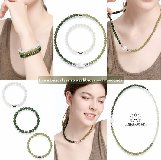 Lumenflow Bracelet System — Light Jasper